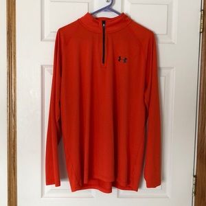 Men’s Orange Under Armour 3/4 Zip
